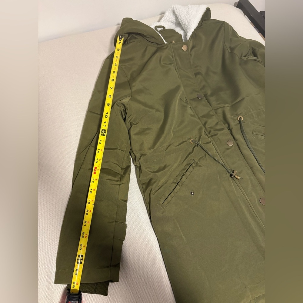 Olive Women's Parka Coat - Picture 5 of 5